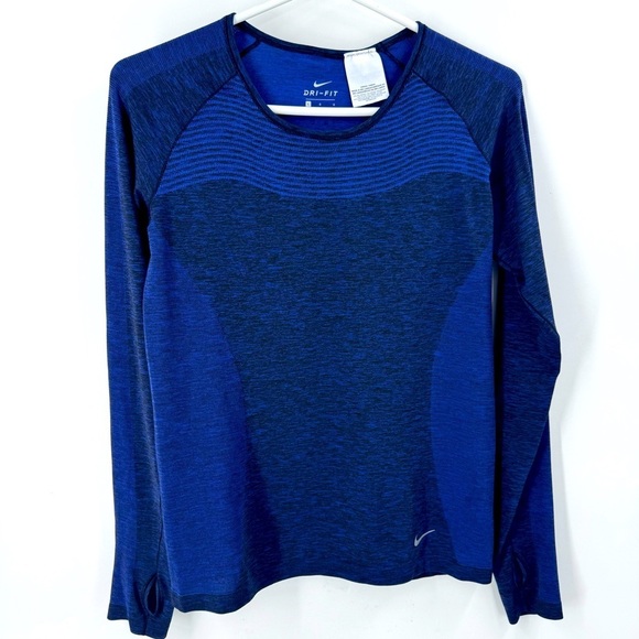 Nike Dri Fit Knit Longsleeve Running / Athletic Top - Picture 2 of 9